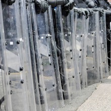 Load image into Gallery viewer, Polycarbonate sheet used as police riot shields
